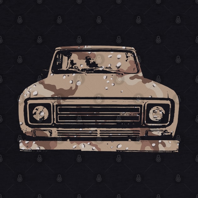 IH Scout II classic 4x4 truck 1979 desert camo by soitwouldseem